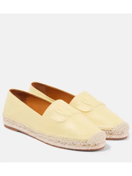 Espadrile Chloé din piele galben