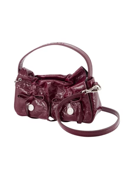 Torebka crossbody Acne Studios skórzana czerwona