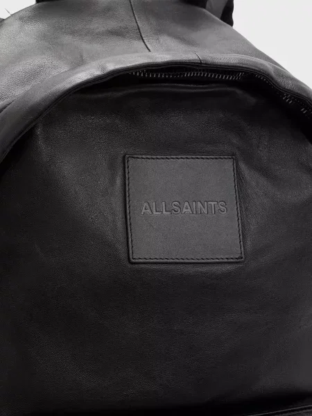 Кожаный рюкзак Allsaints черный