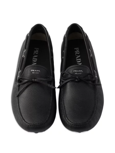 Loaferice Prada s mašnom crna