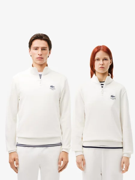Спортивна кофта Lacoste біла