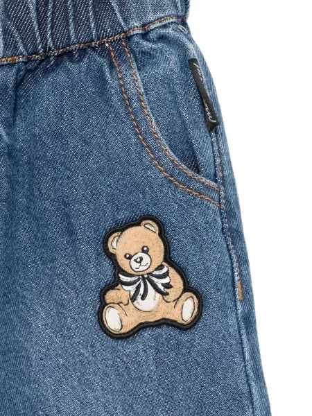 Spodnie dziecięce Moschino niebieskie