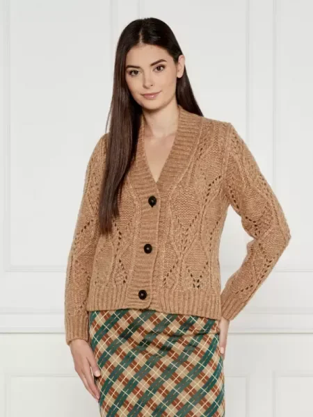 Marc Cain De lână cardigan bej