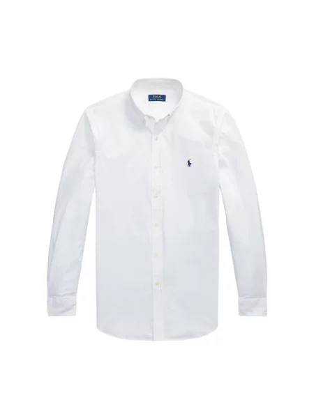 Koszula Ralph Lauren z długim rękawem ze stretchu biała