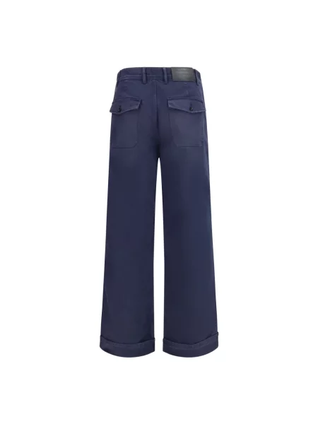 Spodnie Acne Studios niebieskie