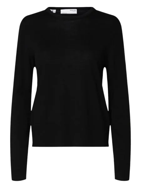 Lung pulover Selected negru