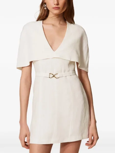 Rochie mini Twinset de costum alb