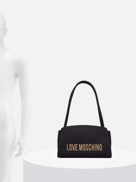 Кожаная сумка шоппер Love Moschino