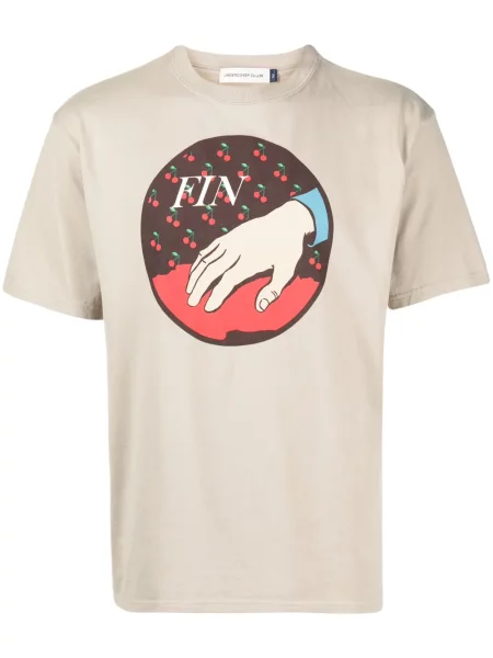 Tricou Undercover cu imagine maro