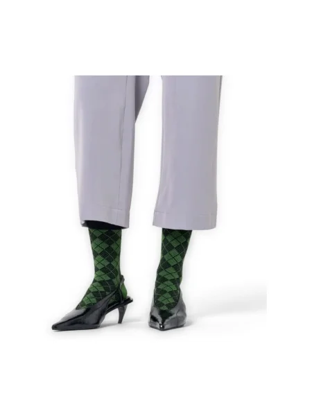 Ponožky Happy Socks s vzorom argyle zelená