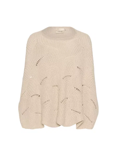 Dzianinowa kurtka Cream beżowa