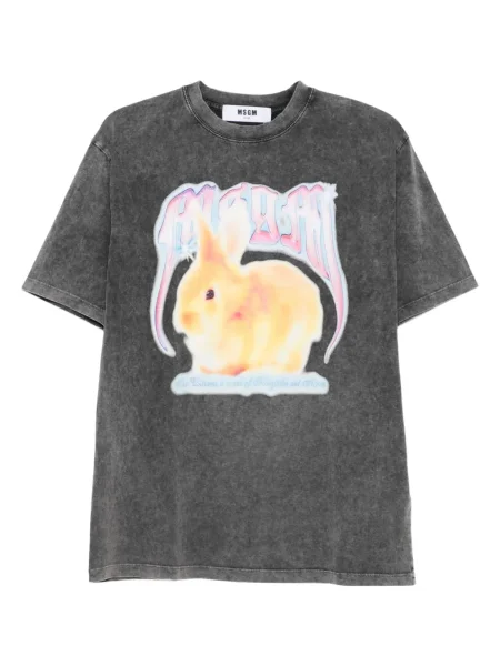 Tricou Msgm cu imagine gri