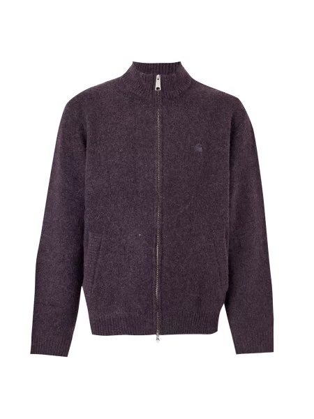 Carhartt WIP Geacă tricotată Curtis mov vânătă