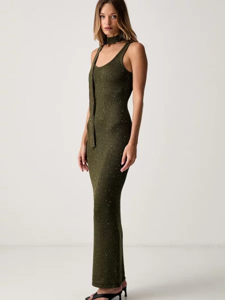 Le Privé rochie de vară cu CELESTINE OLIVE verde