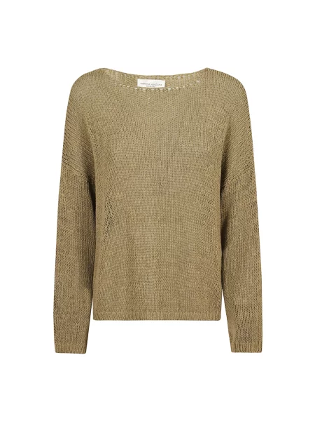 Dzianinowy sweter Roberto Collina zielony