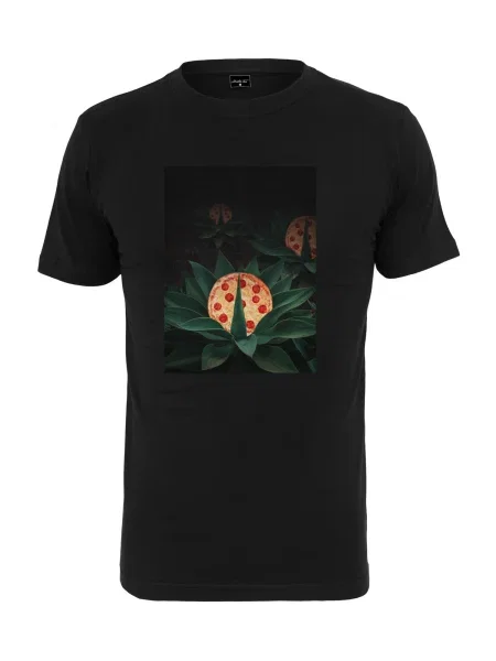 Mister Tee Tricou Pizza Plant verde / portocaliu / roșu negru