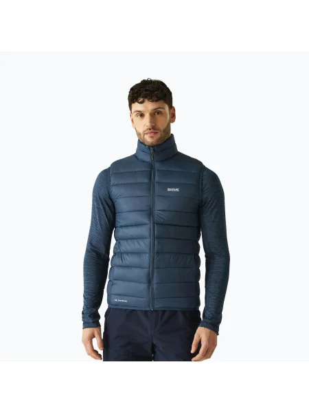 Мъжки елек REGATTA Marizion Black/White Moonlight Denim бяло