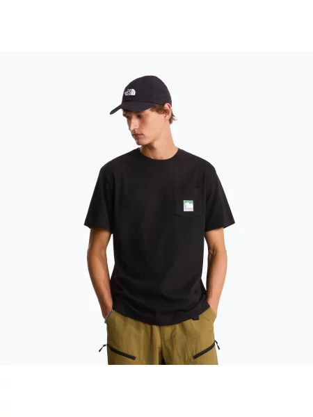 Tricou pentru bărbați The North Face Mountain Logo Relaxed tnf black negru