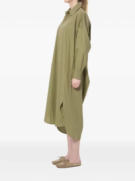 Rochie tip cămașă The Frankie Shop verde