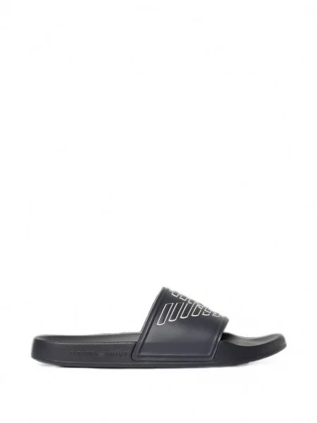 Papuci Emporio Armani cu imagine albastru