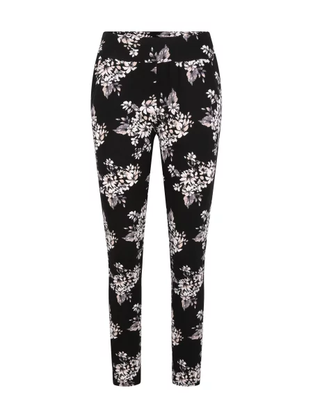 LASCANA Pantaloni negru / bej roz pastel / maro deschis alb