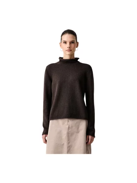 Sweter z golfem Marc O'polo brązowy