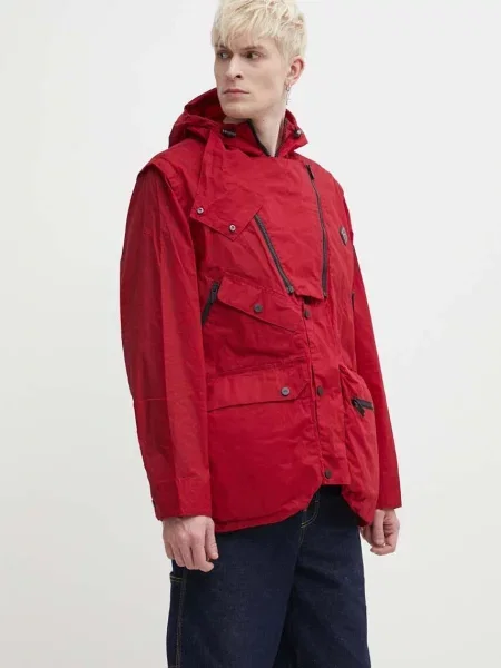 A-COLD-WALL* jacheta de Cargo Storm Jacket rosu de tranzitie