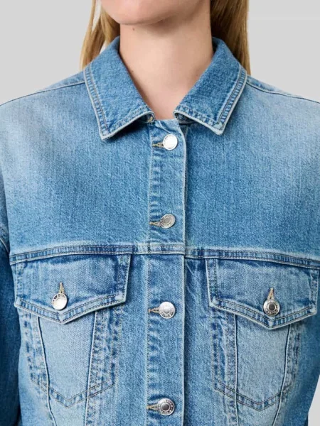 Kurtka jeansowa o kroju relaxed fit z mieszanka bawełny s.Oliver x Heidi Klum S.oliver Red Label niebieska