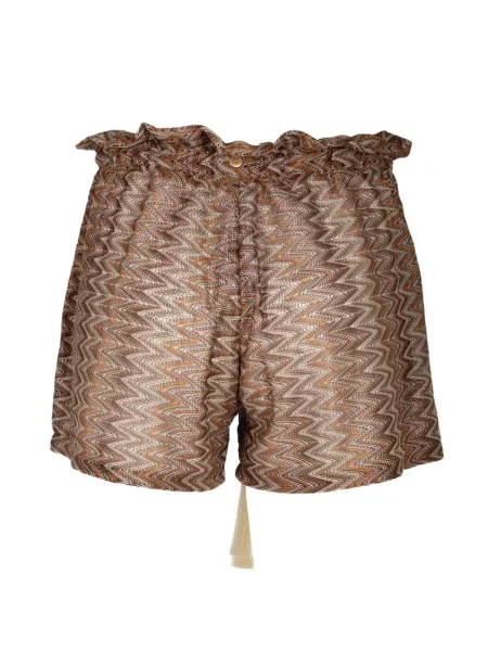 Pantaloni scurți Palmacea tricotate maro