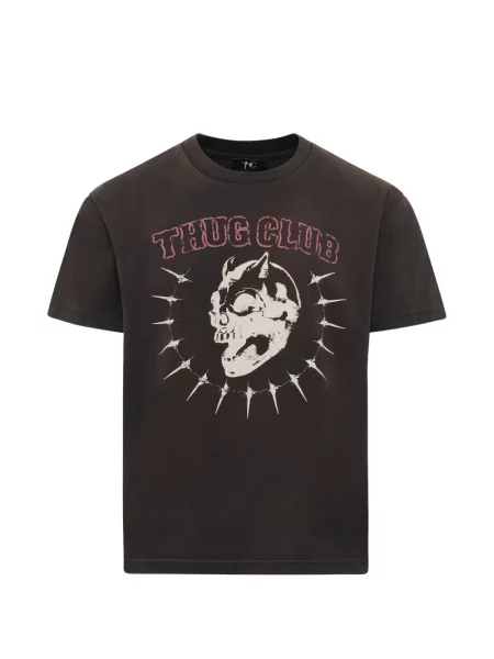 Tricou Thug Club cu imagine negru