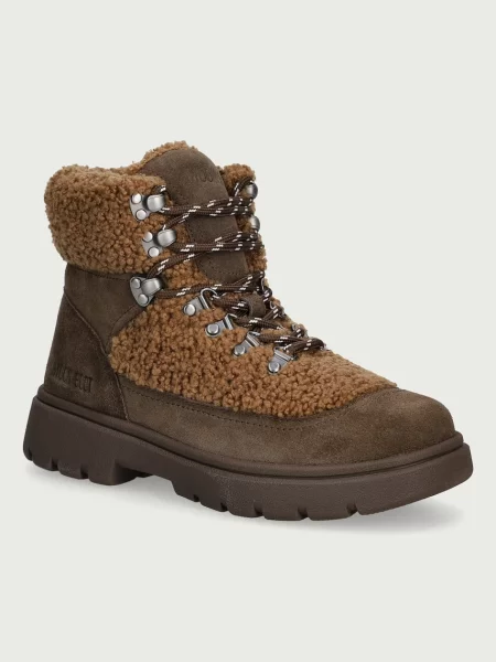Moon Boot MB COMBAT BOOT FLEECE hócsizma női barna