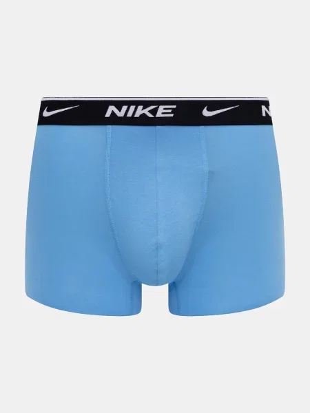 Pánske boxerky Nike Everyday Cotton Stretch 3 pairs swoosh print/grey/university blue sivá