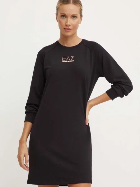 Sukienka Emporio Armani Train Evolution black czarna