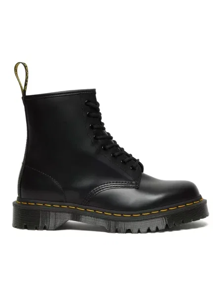 Botki Dr. Martens skórzane na platformie retro czarne