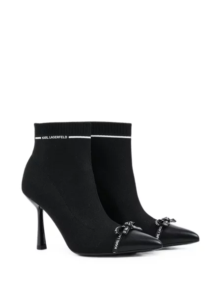 Botine Karl Lagerfeld cu funde negru