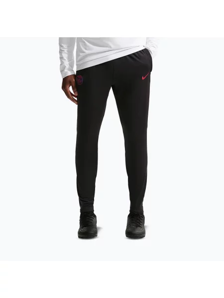 Pantaloni de fotbal pentru bărbați Nike Paris Saint-Germain Strike Dri-Fit black/global red/global red negru