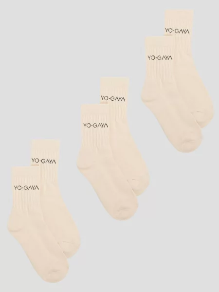 YO-GAYA Športové ponožky Socks béžová