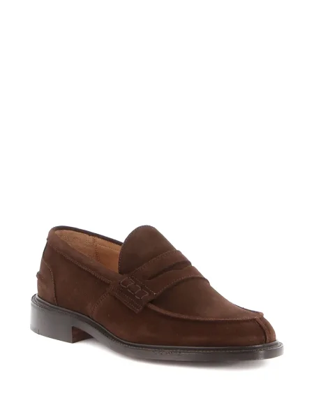 Pantofi loafer Tricker's din piele de căprioară maro