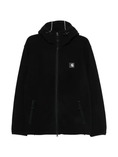 Μπουφάν Carhartt Wip με κουκούλα μαύρο