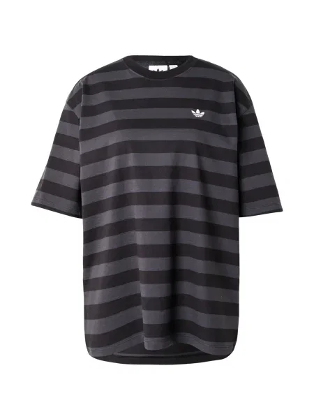 Adidas Tričko Striped Ss Tee černé
