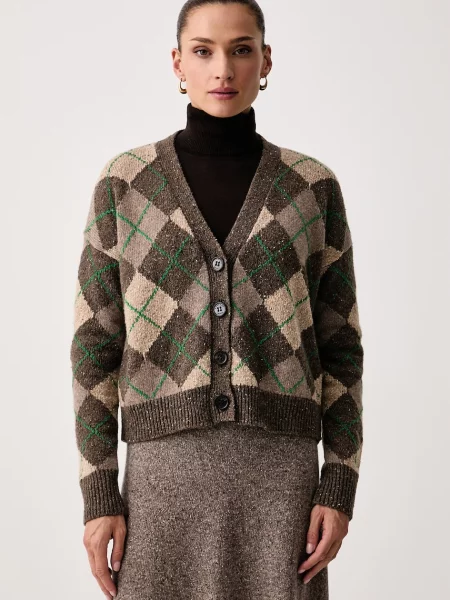 Weekend Max Mara cardigan pentru femei cu lână WKDABILE maro