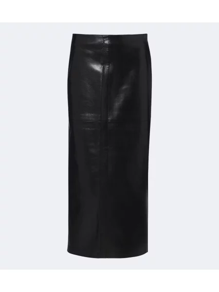 Fustă din piele Agolde negru