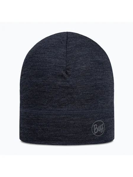 Шапка зимова BUFF Lightweight Merino Wool solid night blue синя