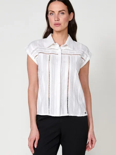 KOROSHI Bluza bela