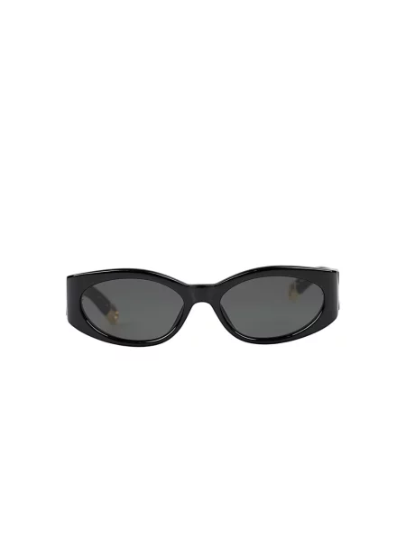 Jacquemus okulary przeciwsłoneczne OVALO czarne