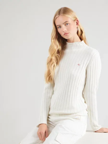 Calvin Klein Jeans Sveter biela
