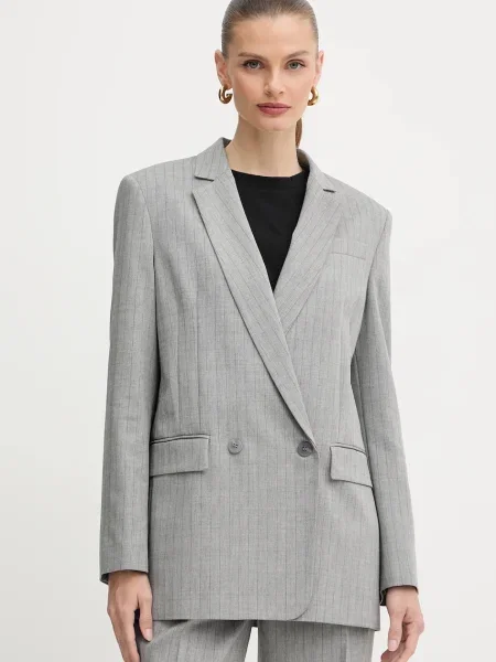 Twinset sacou din lână gri