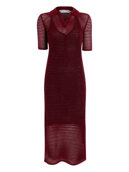 Rochie midi Proenza Schouler White Label cu dungi până la genunchi de costum alb