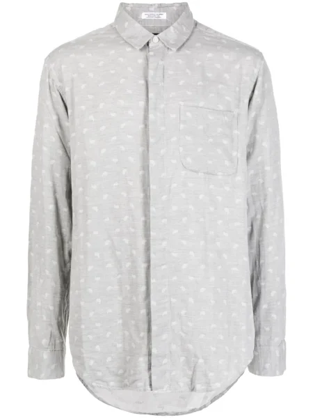 Cămașă Engineered Garments cu imagine cu model paisley gri