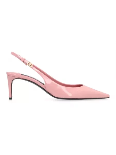 Czółenka Dolce And Gabbana skórzana różowa
